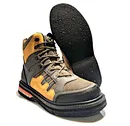 Wading shoes with felt and studs sole